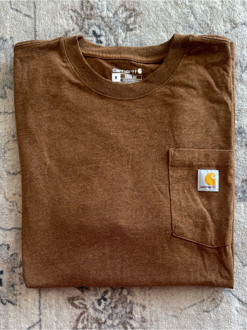 Carhartt Chest Pocket Tee in Dark Brown